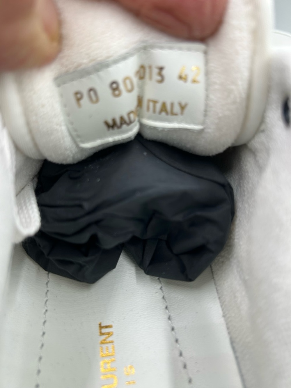 Men's Saint Laurent bump color block suede/leather sneakers size 42/9 US - Picture 11 of 12